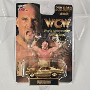 Vintage 1998 WCW Racing Champions Bill Goldberg 24K GOLD‎ Car 1 OF 9,998 WWF WWE